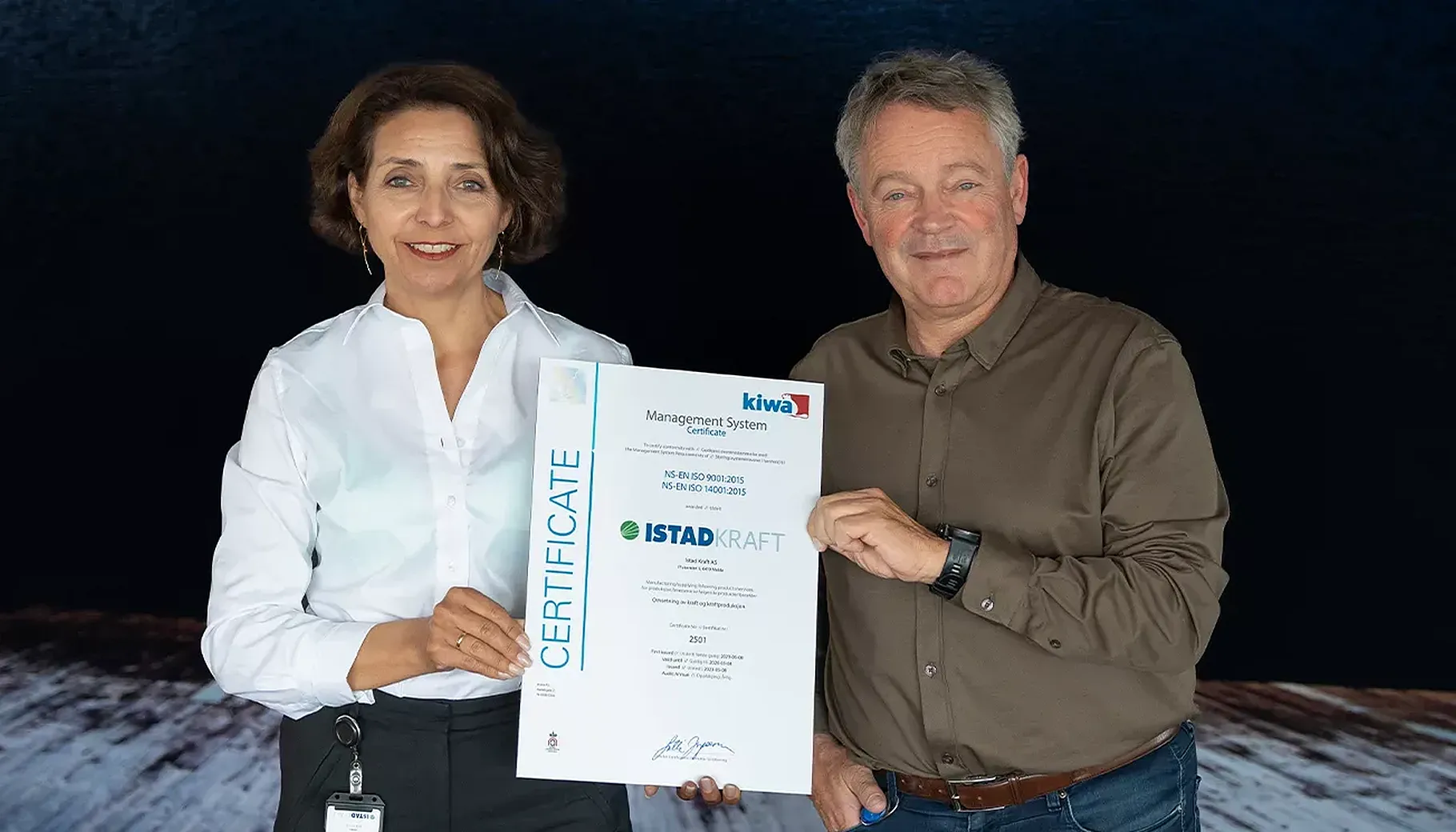 Istad Kraft er ISO-sertifisert